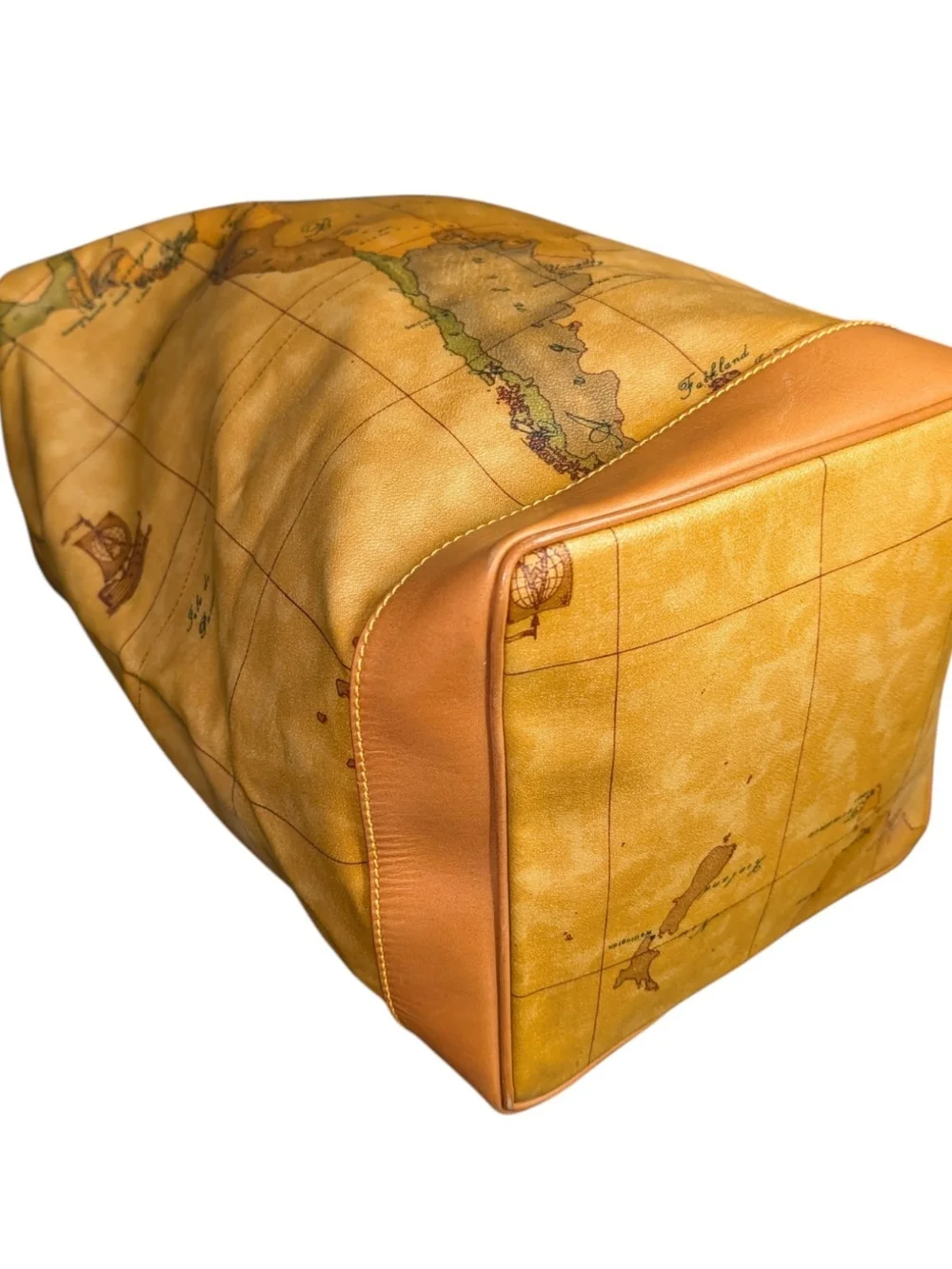 Rare Prima Classe 1a Geo Coated Canvas Print Travel Sling Duffel Bag